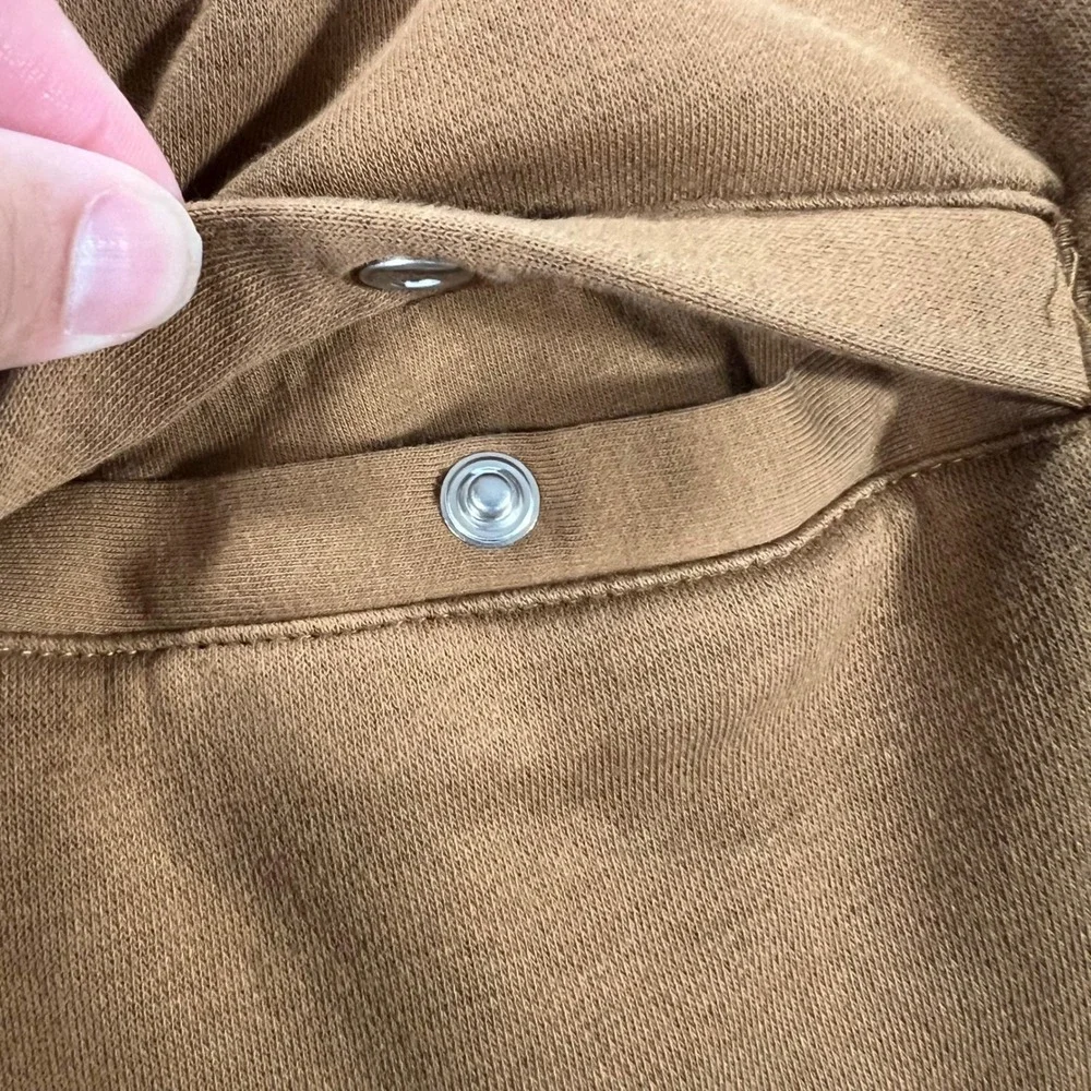 NIKE‎ Sportswear Club Cuffed Fleece Pants Mens Large Brown IM7828-235 Graphic
